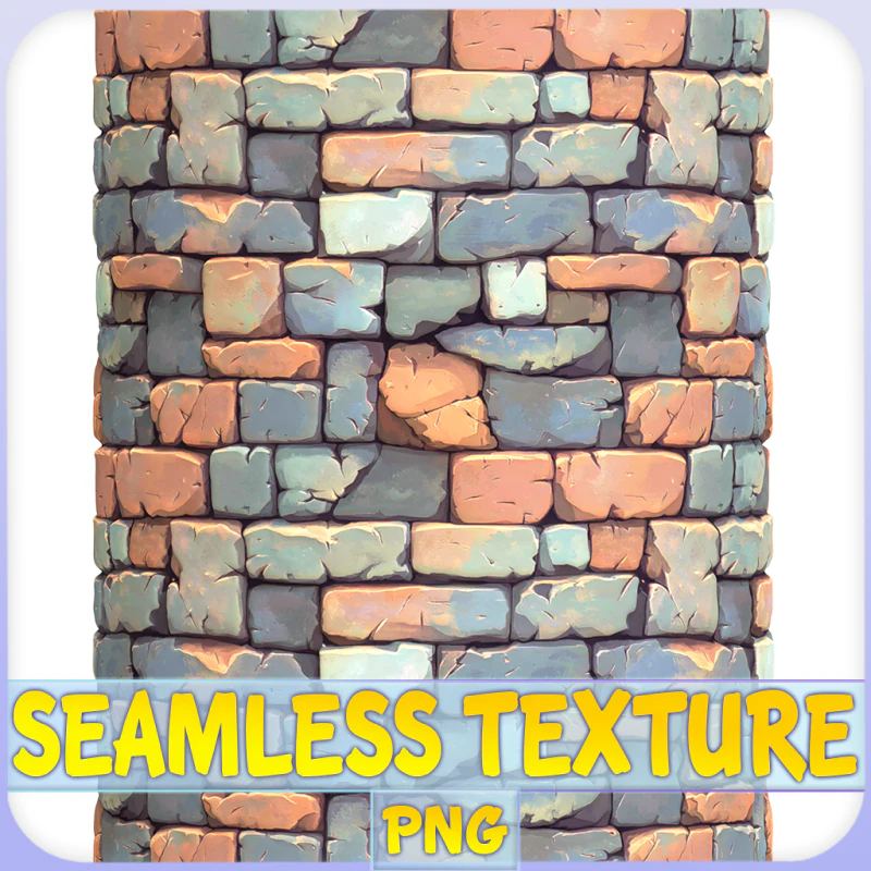 Stylized Wall Seamless Texture CG Textures .c4d .max .obj .3ds .fbx .stl .blend 