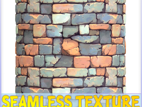 Stylized Wall Seamless Texture Tekstur CG