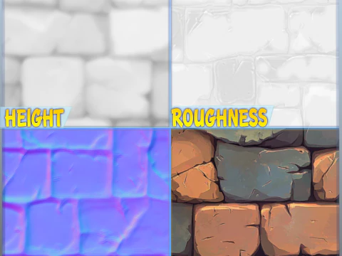 Stylized Wall Seamless Texture CG Textures