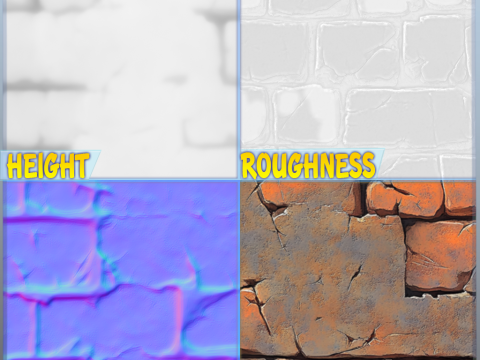 Stylized Wall Seamless Texture CG 纹理