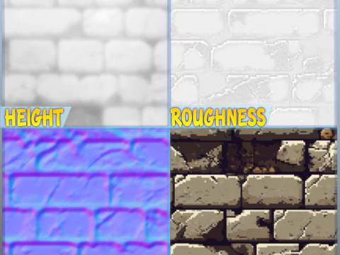 Stylized Wall Seamless Texture CG Textures