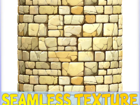 Бесшовная текстура стилизованной стены CG Текстуры