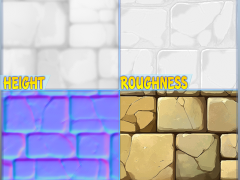 Stylized Wall Seamless Texture CG Texturen