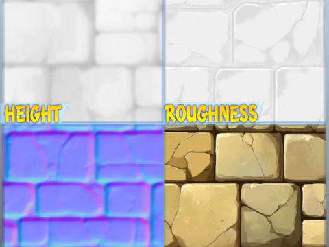 Stylized Wall Seamless Texture CG Textures