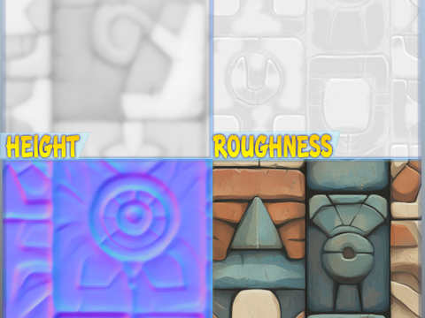 Stylized Wall Seamless Texture CG 纹理