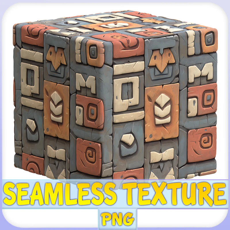 Stylized Wall Seamless Texture CG Textures .c4d .max .obj .3ds .fbx .stl .blend 