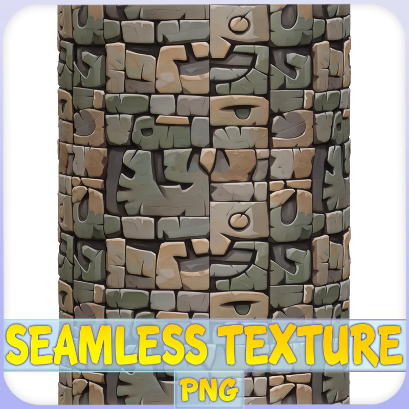 Stylized Wall Seamless Texture CG Textures .c4d .max .obj .3ds .fbx .stl .blend 