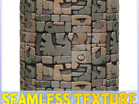 Stylized Wall Seamless Texture CG Текстуры