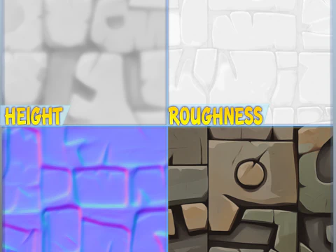 Stylized Wall Seamless Texture CG Textures