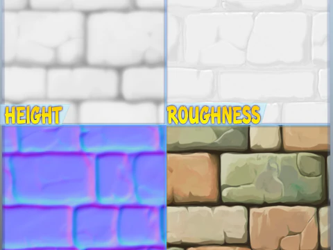 Stylized Wall Seamless Texture CG Textures