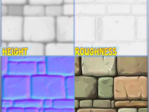 Stylized Wall Seamless Texture CG Textures