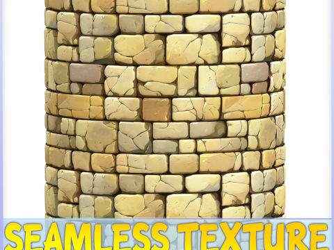 Stylized Wall Seamless Texture CG テクスチャ