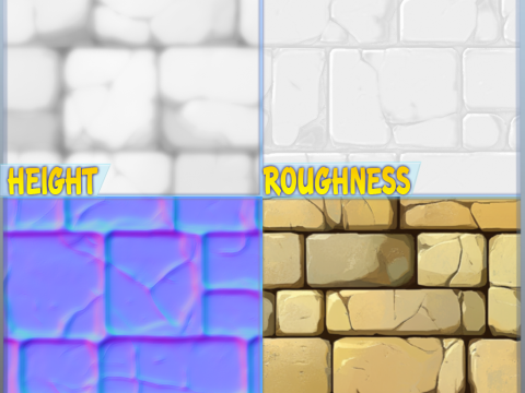 Stylized Wall Seamless Texture Texturas CG