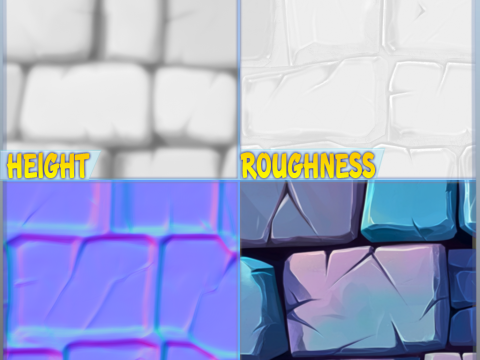 Stylized Wall Seamless Texture CG 텍스쳐