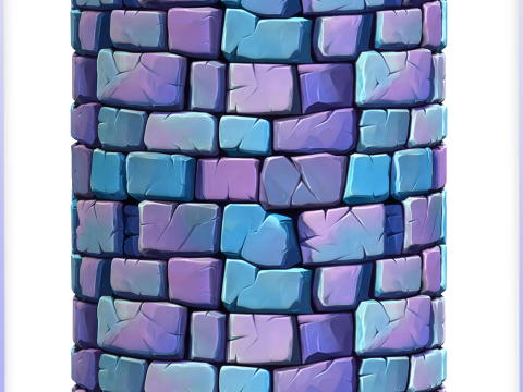 Stylized Wall Seamless Texture CG 텍스쳐