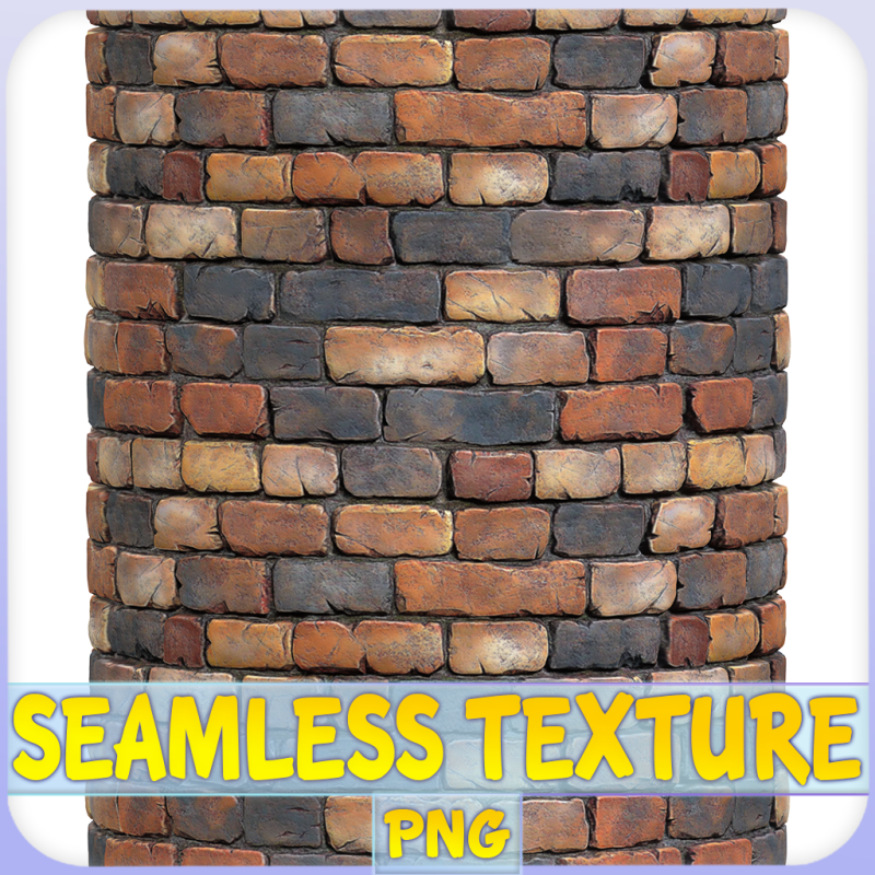 Stylized Wall Seamless Texture CG Текстуры .c4d .max .obj .3ds .fbx .stl .blend 