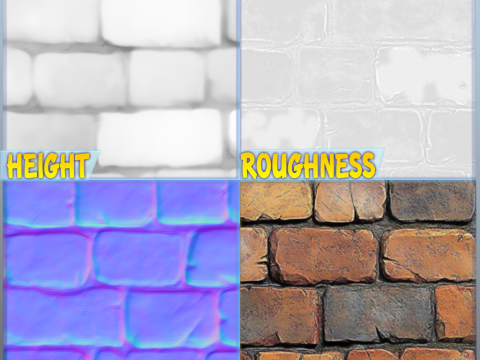 Stylized Wall Seamless Texture CG Текстуры