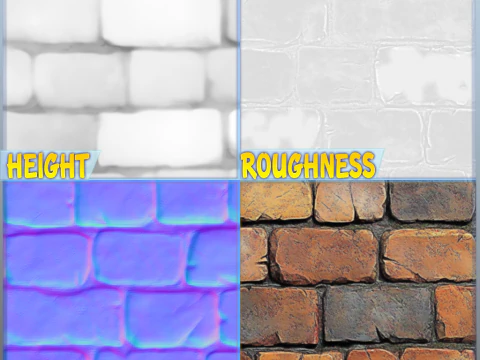 Stylized Wall Seamless Texture CG Textures
