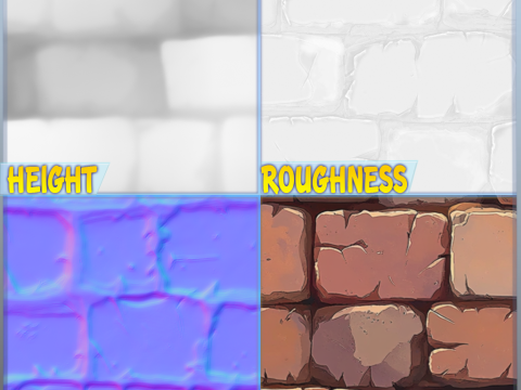 Stylized Wall Seamless Texture Texturas CG
