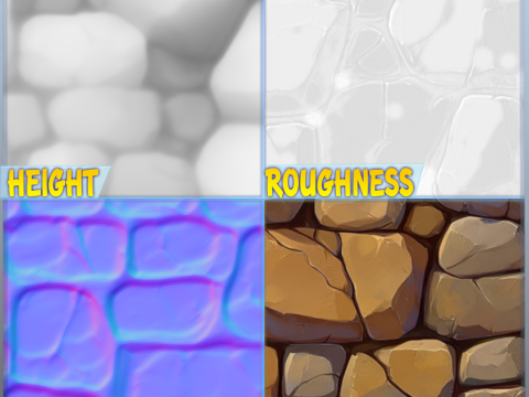 Stylized Wall Seamless Texture CG 텍스쳐
