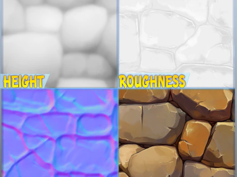 Stylized Wall Seamless Texture CG Textures