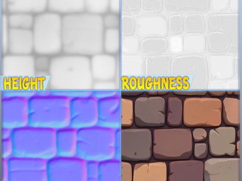 Stylized Wall Seamless Texture CG Textures