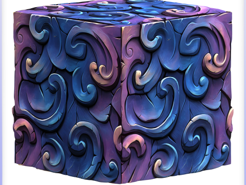 Stylized Wall Seamless Texture Tekstur CG