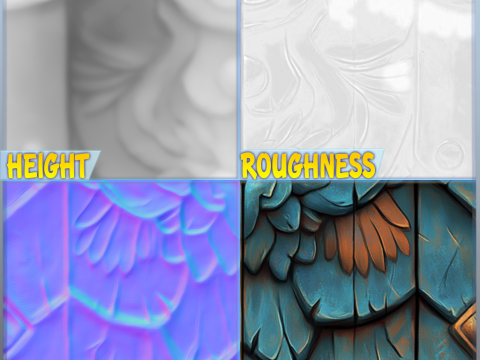 Stylized Wall Seamless Texture CG Textures