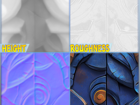Stylized Wall Seamless Texture Tekstur CG