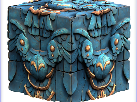 Stylized Wall Seamless Texture CG テクスチャ