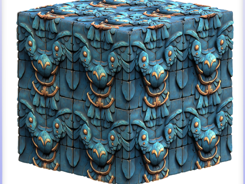 Stylized Wall Seamless Texture CG テクスチャ