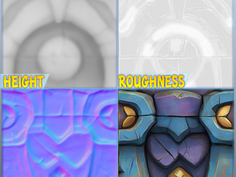 Stylized Wall Seamless Texture Texturas CG