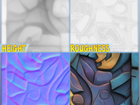 Бесшовная текстура стилизованной стены CG Текстуры