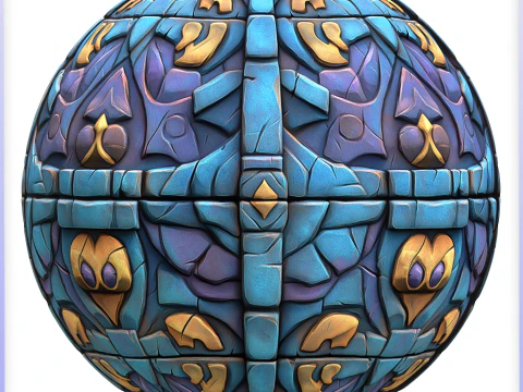 Бесшовная текстура стилизованной стены CG Текстуры