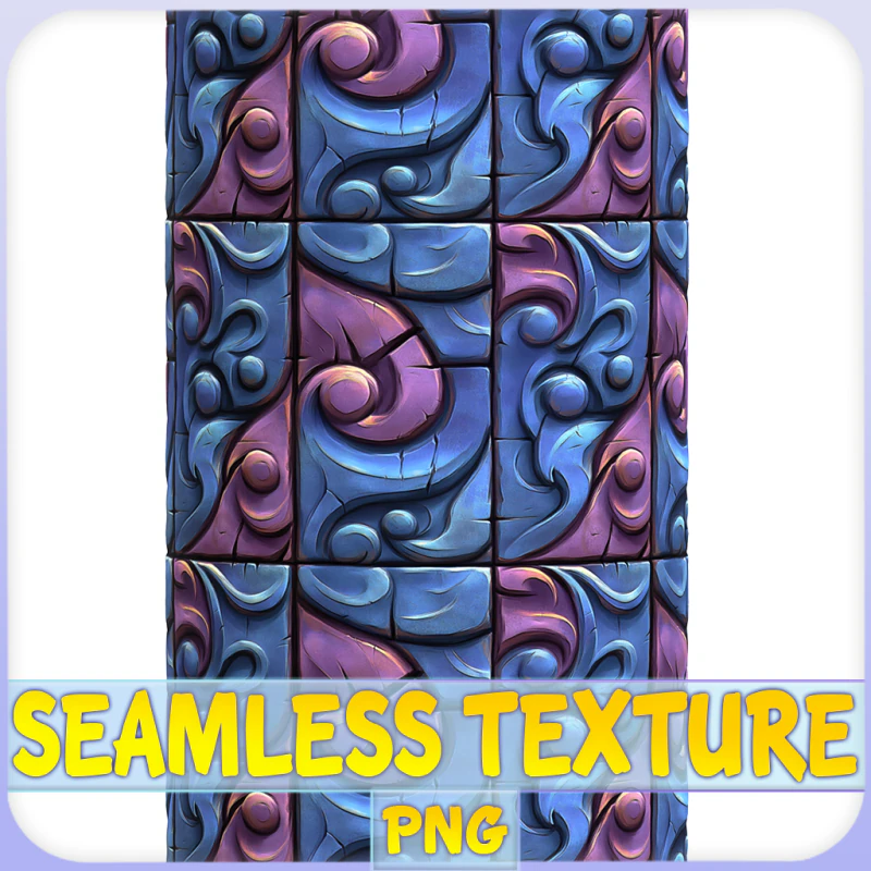 Stylized Wall Seamless Texture CG Textures .c4d .max .obj .3ds .fbx .stl .blend 