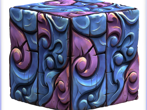 Stylized Wall Seamless Texture Tekstur CG