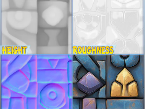 Stylized Wall Seamless Texture CG Textures
