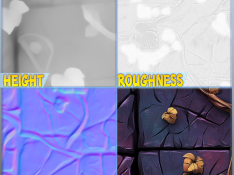 Stylized Wall Seamless Texture CG टेक्स्चर्स
