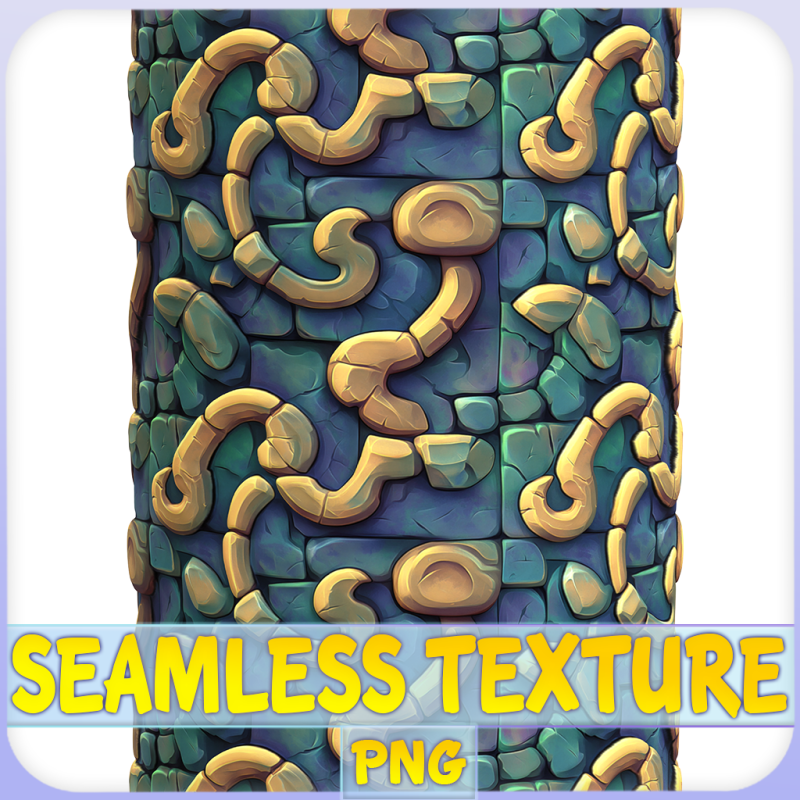 Stylized Wall Seamless Texture Tekstur CG .c4d .max .obj .3ds .fbx .stl .blend 