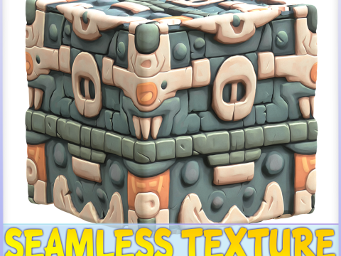Stylized Wall Seamless Texture CG Tekstury