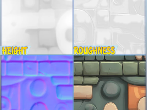 Stylized Wall Seamless Texture CG Textures