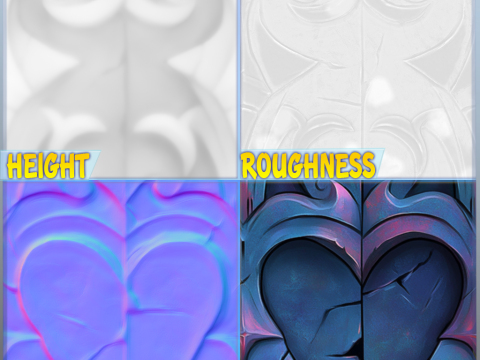 Stylized Wall Seamless Texture CG Texturen