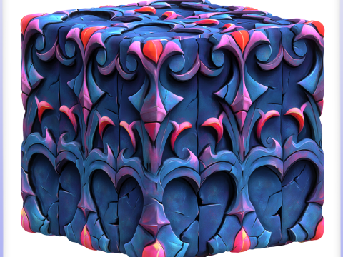 Stylized Wall Seamless Texture CG Texturen