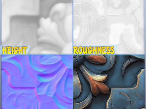 Stylized Wall Seamless Texture Texturas CG