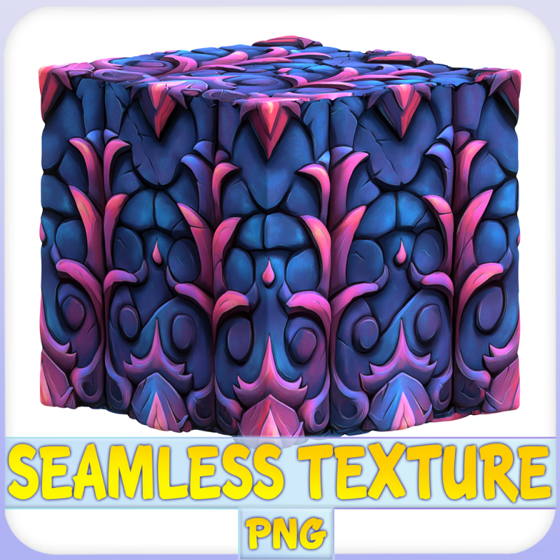 Stylized Wall Seamless Texture CG テクスチャ .c4d .max .obj .3ds .fbx .stl .blend 