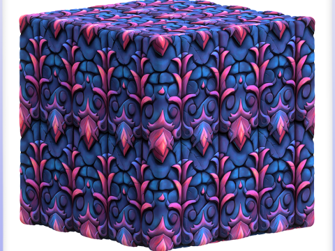 Stylized Wall Seamless Texture CG テクスチャ