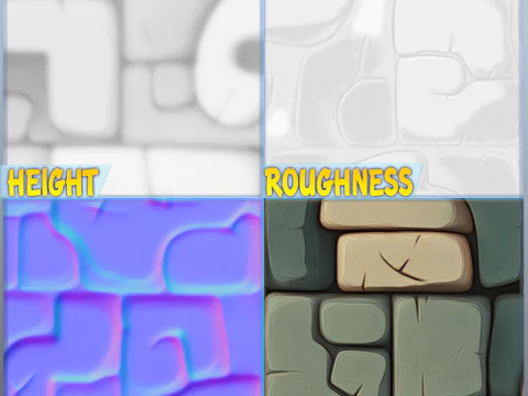 Stylized Wall Seamless Texture CG Textures