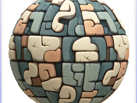 Stylized Wall Seamless Texture CG Textures