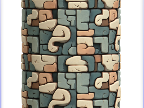 Stylized Wall Seamless Texture CG テクスチャ