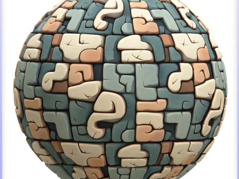 Stylized Wall Seamless Texture CG テクスチャ